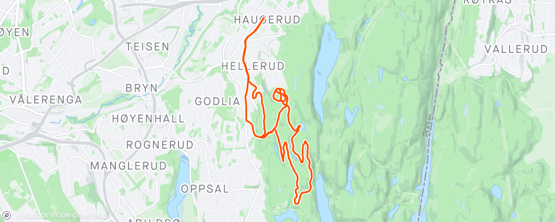 Map of the activity, Grom lokalrunde med Thomas