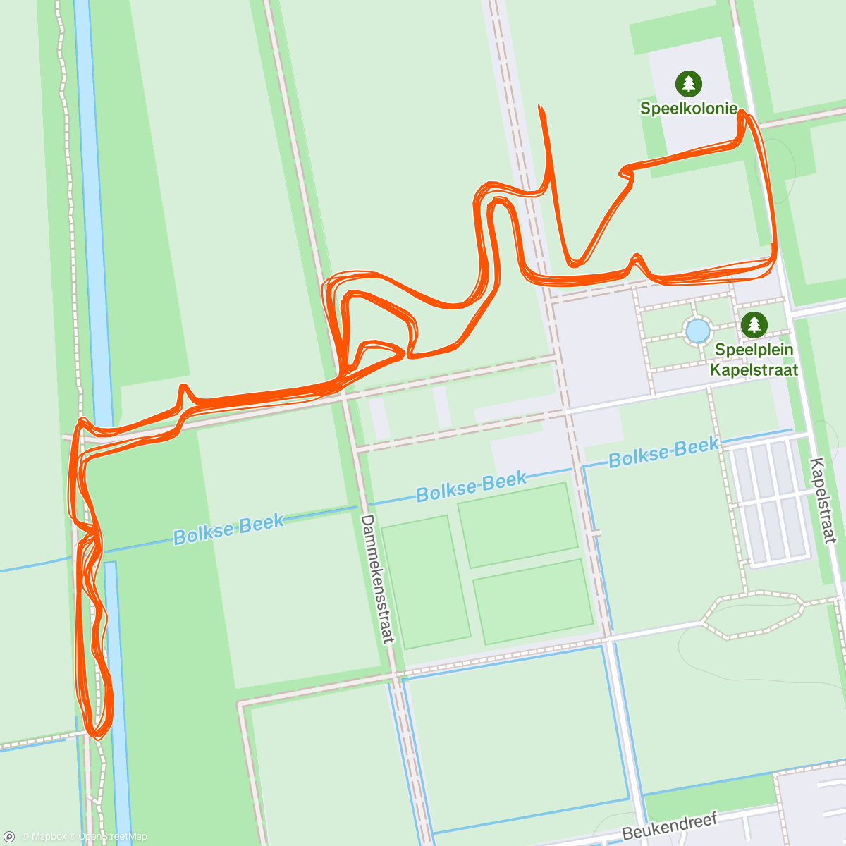 Map of the activity, SP Merksplas P24