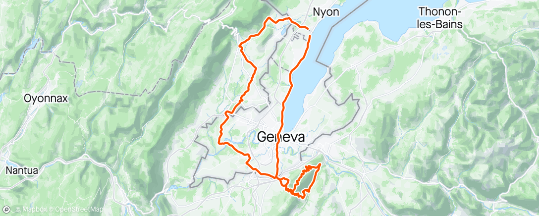 Map of the activity, Saleve X2 ☀️