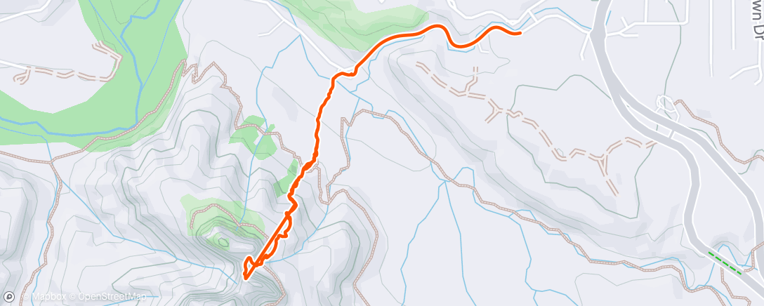 Map of the activity, Afternoon Hike