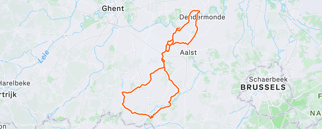 Map of the activity, Training