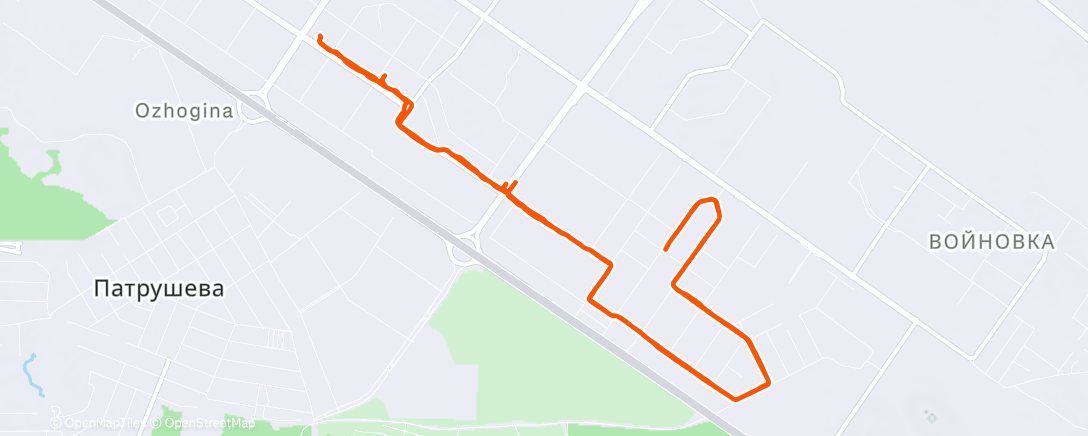 Карта физической активности (Утренний забег)