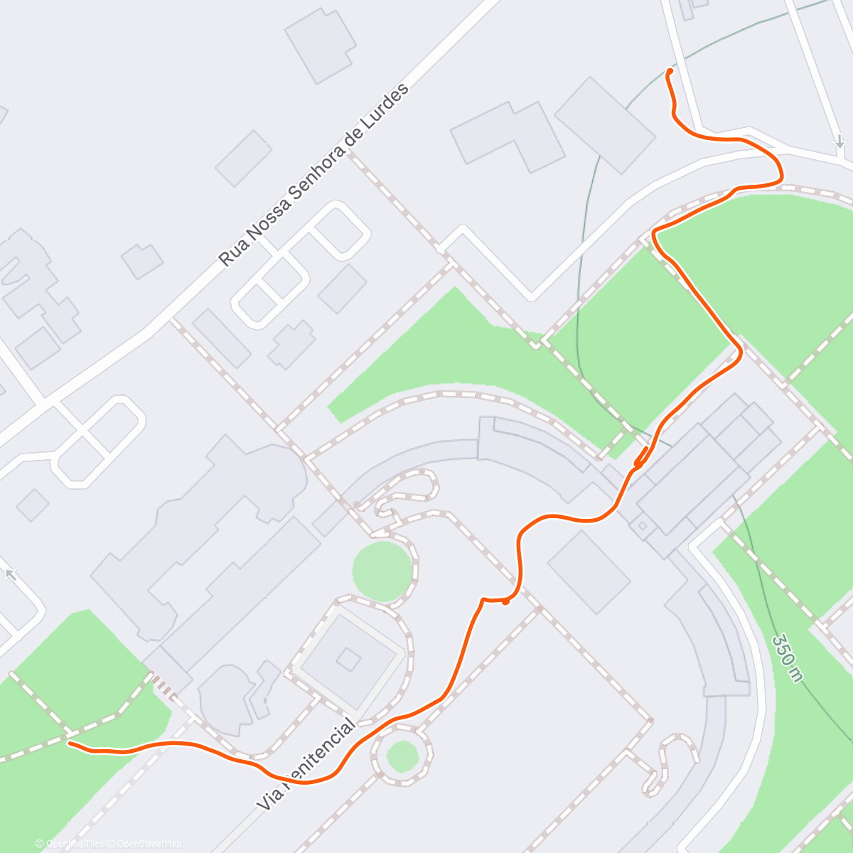 Map of the activity, Afternoon Walk in Fatima
