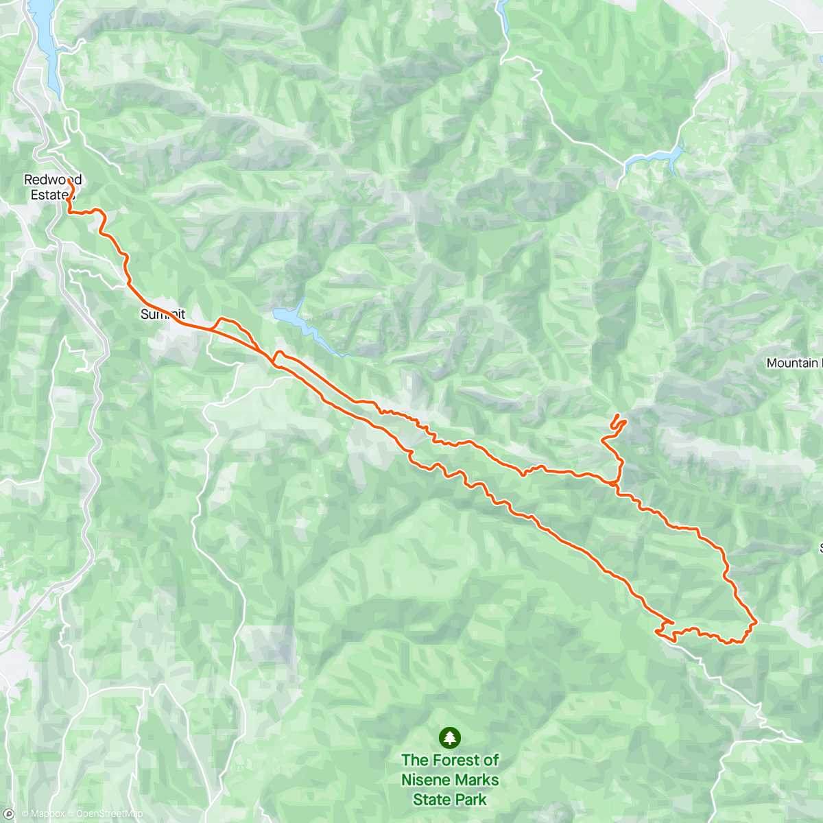 Map of the activity, Loma Prieta