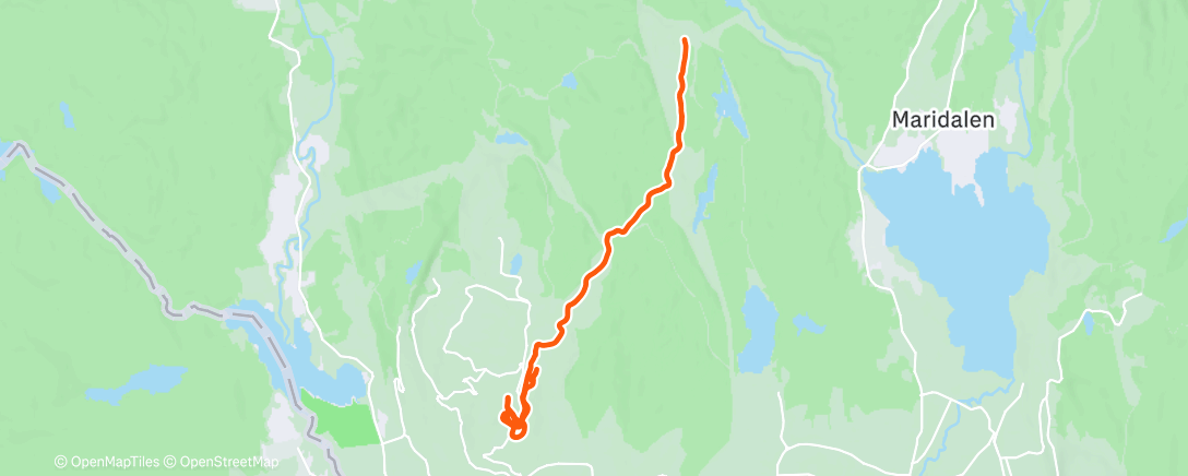 Map of the activity, Afternoon Nordic Ski