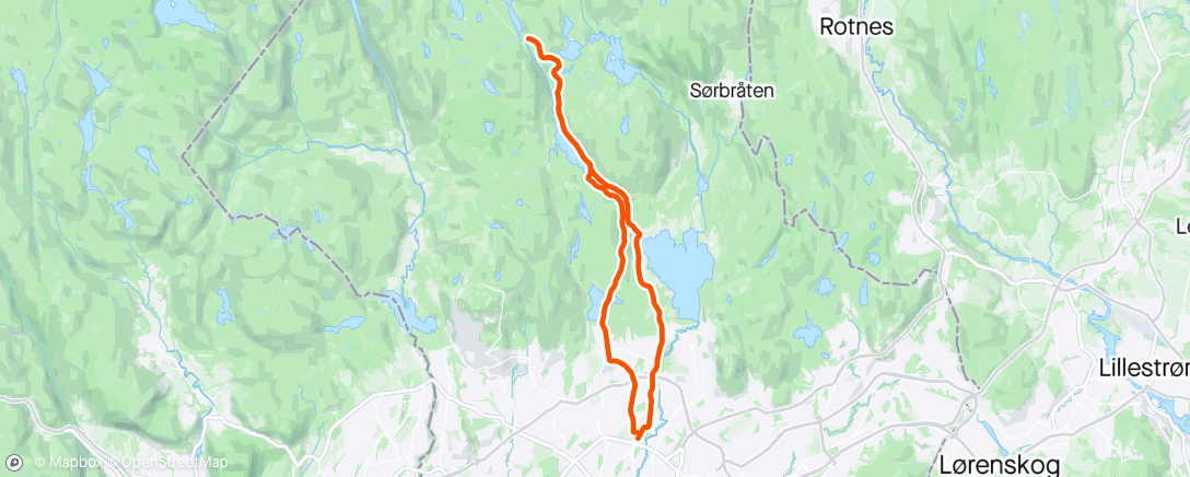 Map of the activity, Afternoon Ride - Sagene-Bjørnholt-Sognsvann-Sagene - bart og fint på grusveiene nå... 🚴‍♂️☀️😎