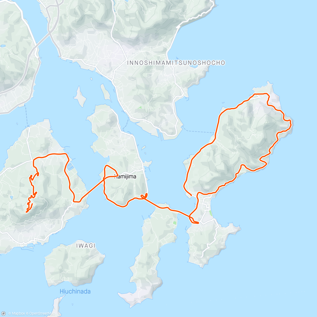 Map of the activity, ROUVY - YUMESHIMA KAIDO CYCLING COURSE