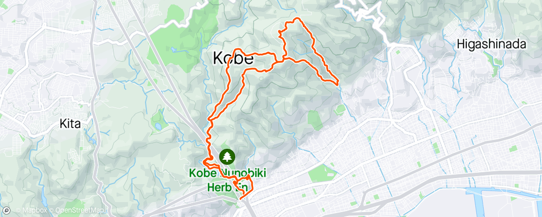 Map of the activity, Exploring the route of Kobe Trail 🇯🇵
