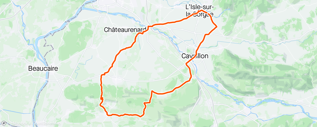 Mapa da atividade, Quäldich Provence, étape 6