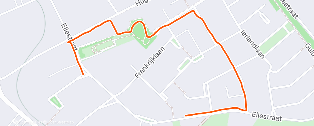 Mapa de la actividad (Ochtendwandeling)