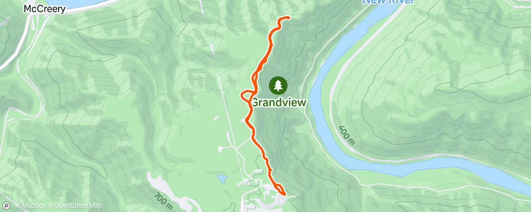 Map of the activity, Morning Walk