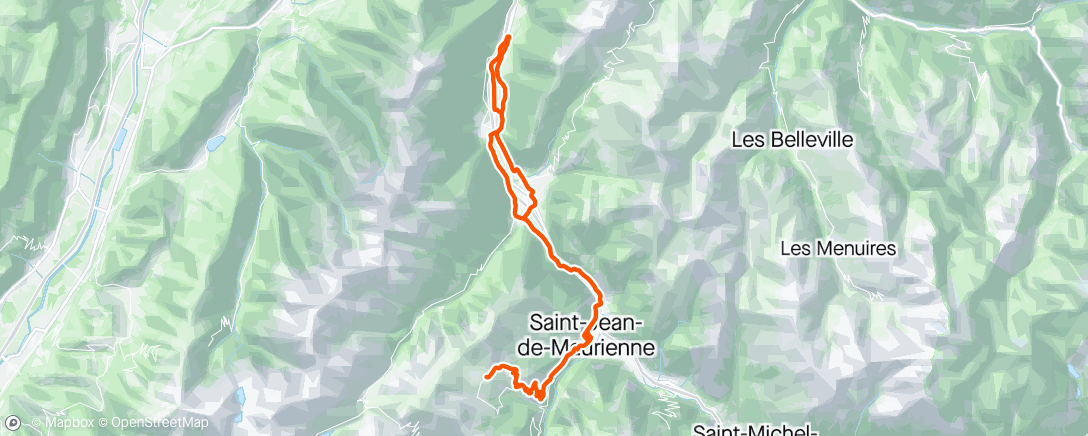 Map of the activity, Stage Toussuire #5