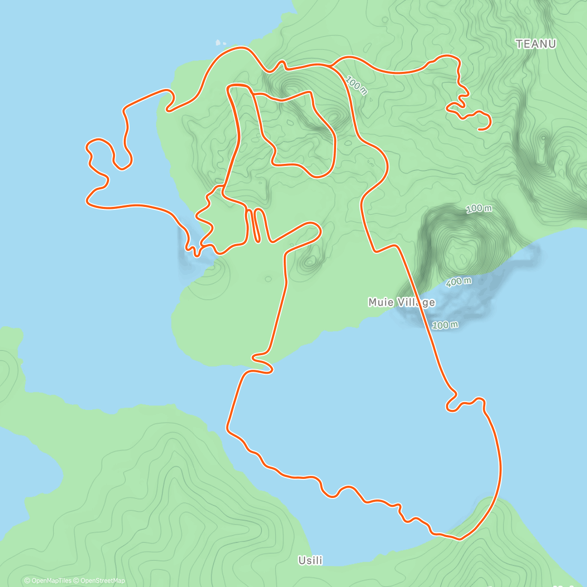 Map of the activity, Zwift - Tair Dringfa Fechan in Watopia