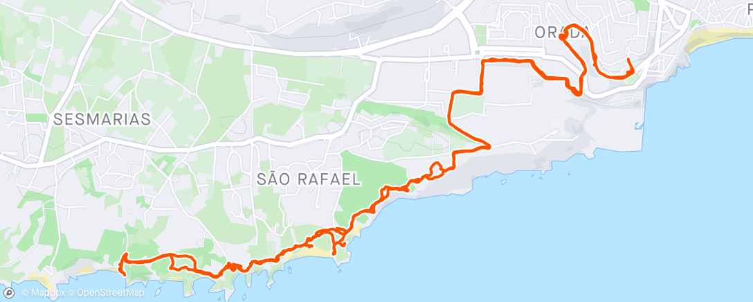 Map of the activity, Algarve strandjes