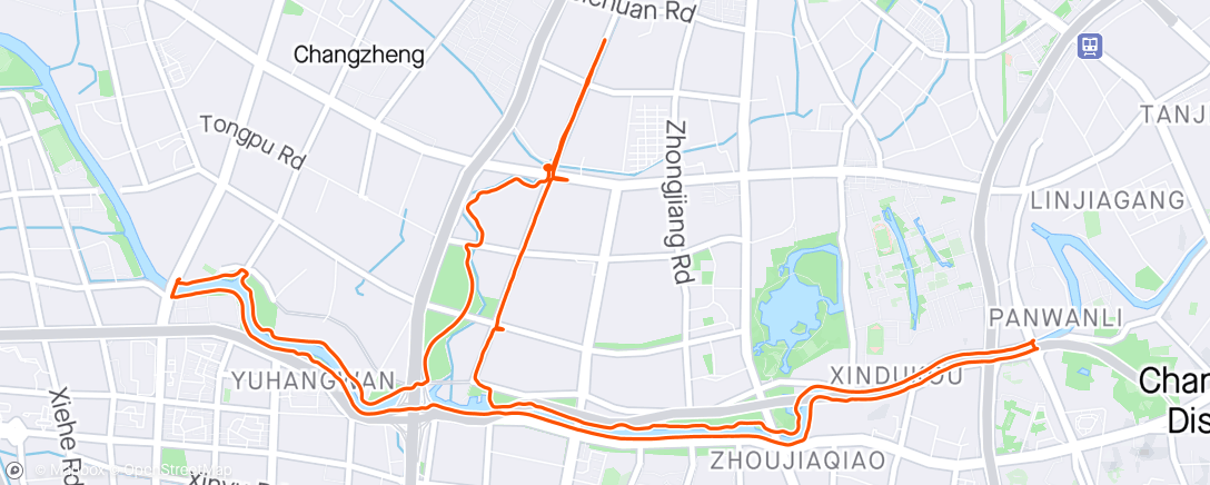 Mappa dell'attività 午后跑步