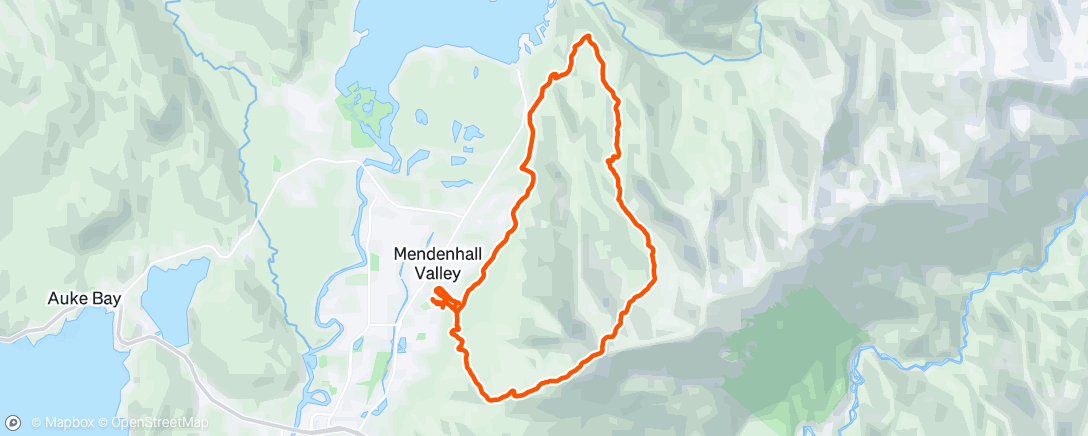 Map of the activity, Thunder Mountain Loop