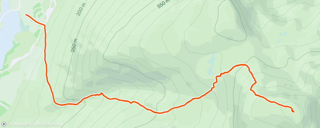 Map of the activity, Highest Peak In England