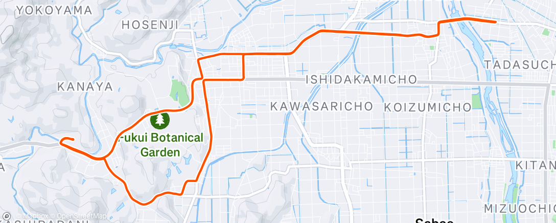 アクティビティ「通勤」の地図