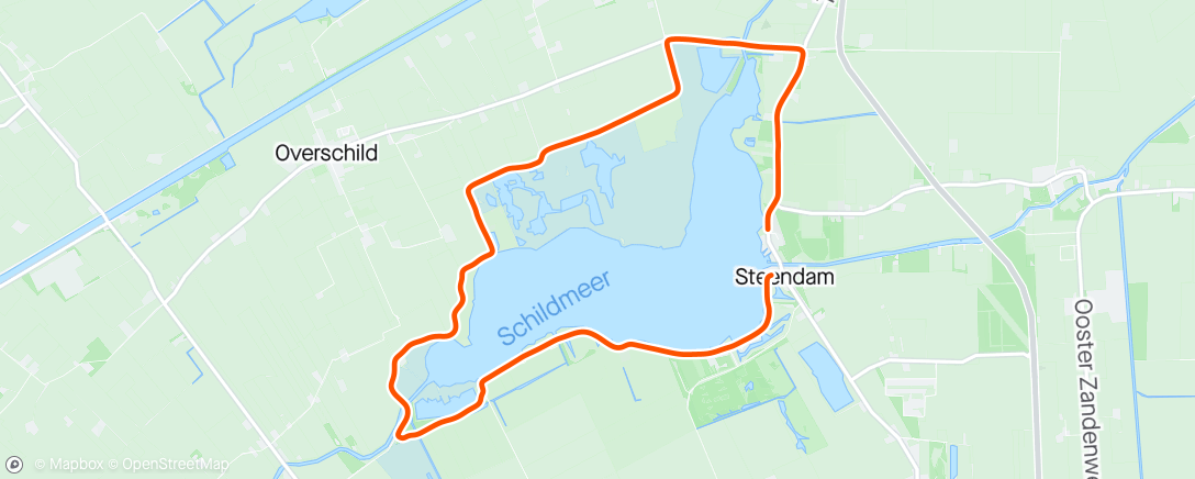Map of the activity, Rondje om het Schildmeer met de runplough