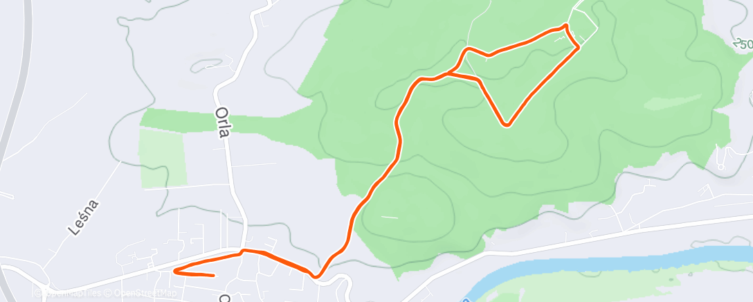 Карта физической активности (Evening Run)