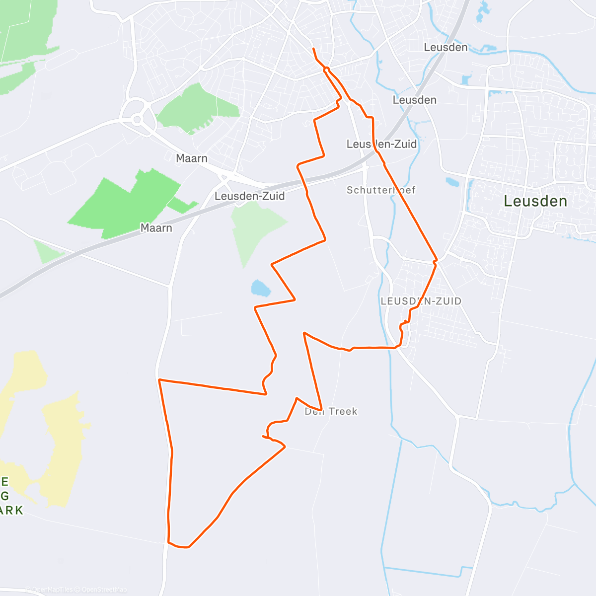 Map of the activity, Wauwie, wat een feest in Den Treek!🤩☃️❄️