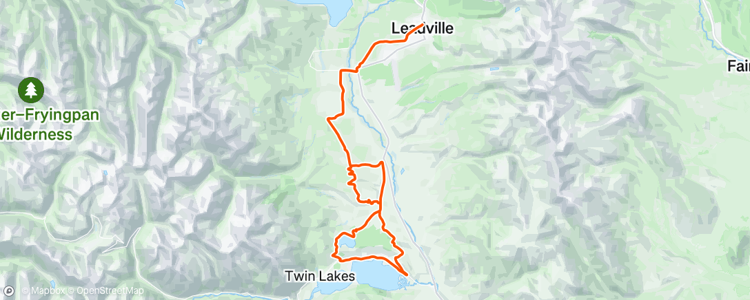 Map of the activity, Afternoon Mountain Bike Ride