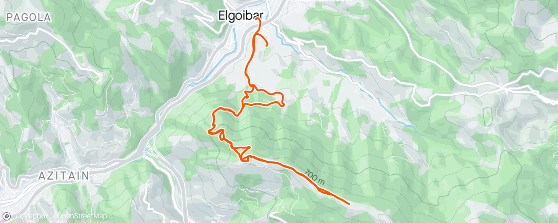 Mappa dell'attività Excursión de mañana