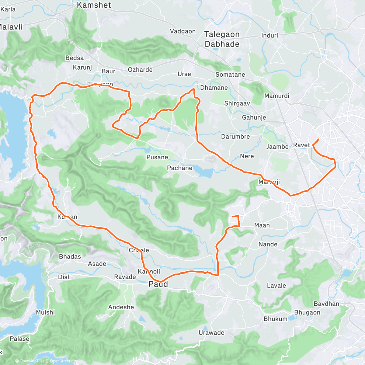 Map of the activity, Pune Stage 1