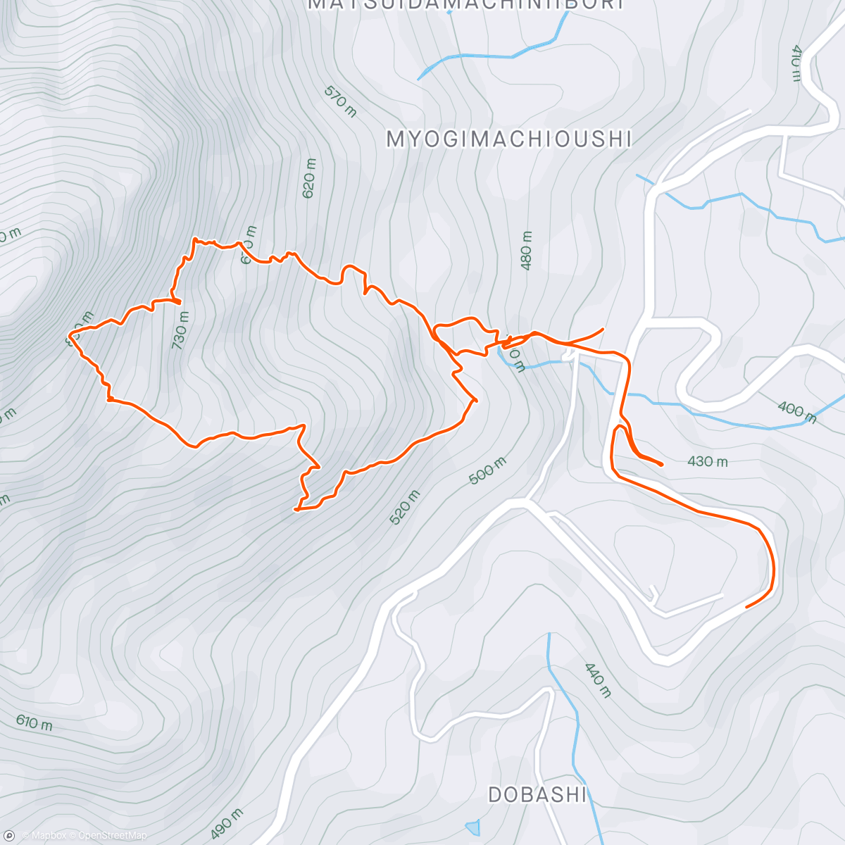 「妙義山ハイキング」活動的地圖