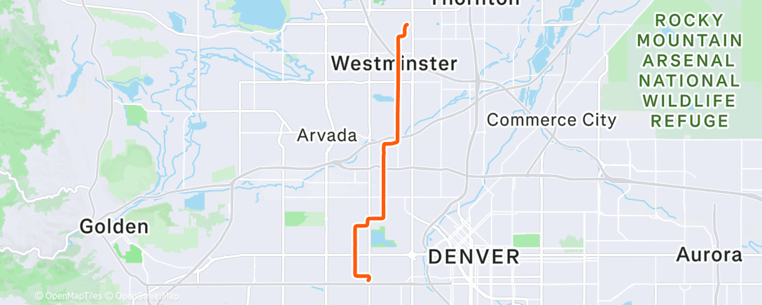 Map of the activity, Morning Ride