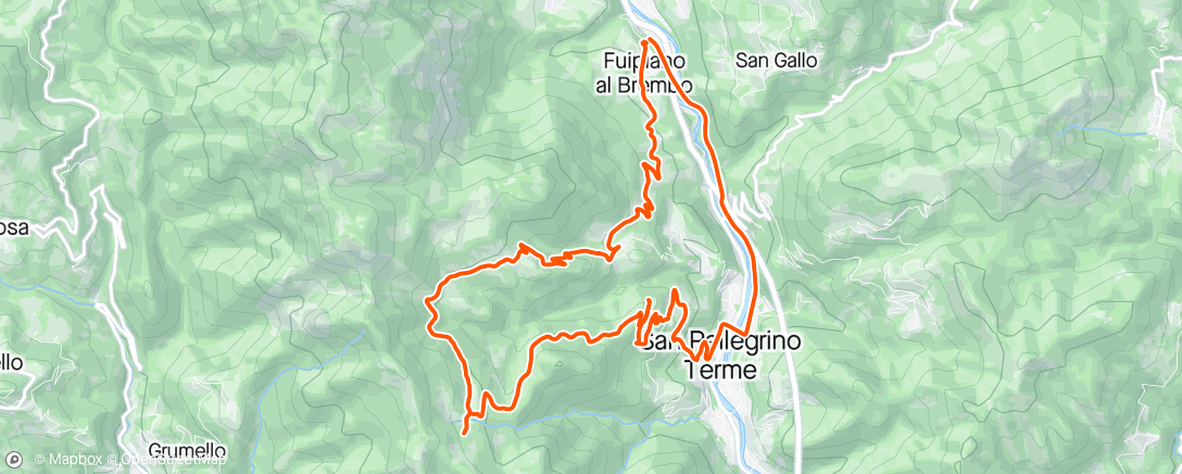 Map of the activity, Alino - Ca Bofei - Sussia - DH SPT