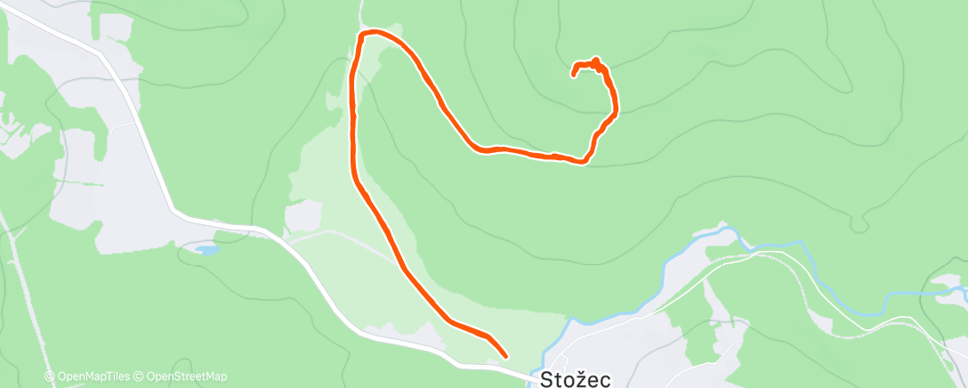 Map of the activity, Morning Hike