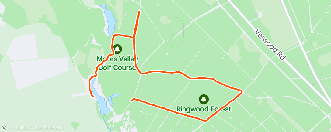 Map of the activity, MV 5km Park Run (8C ☀️) - Friday beers and  congested