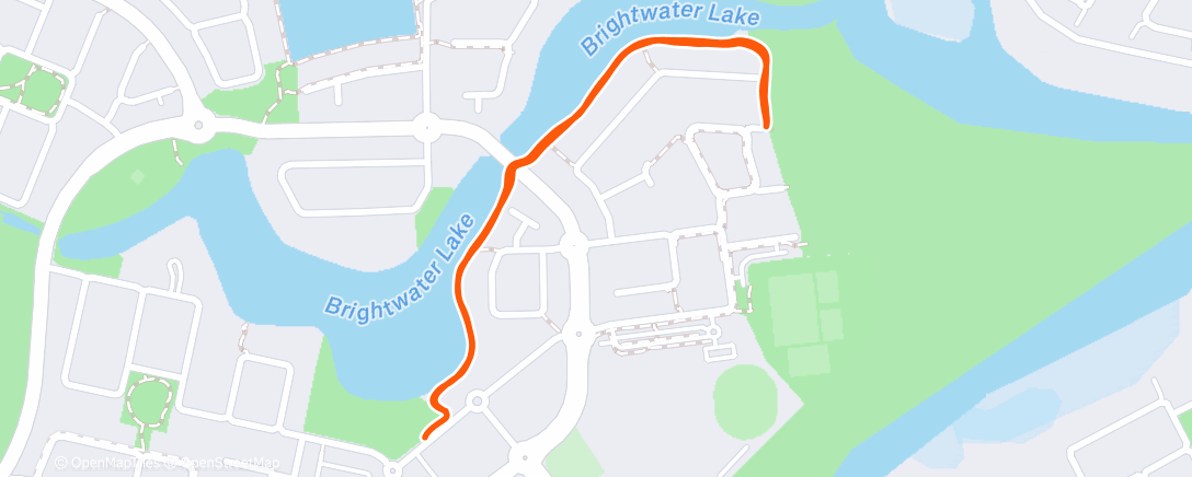Map of the activity, Morning Run