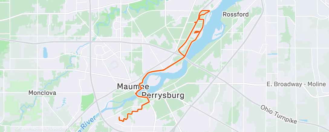 Map of the activity, Afternoon Ride