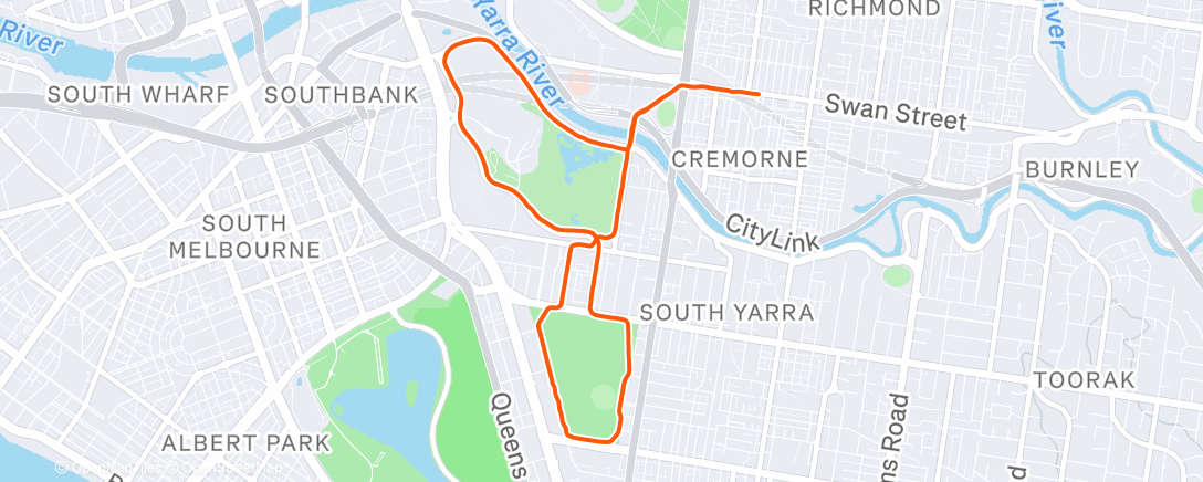 Peta aktivitas, Lunch Run