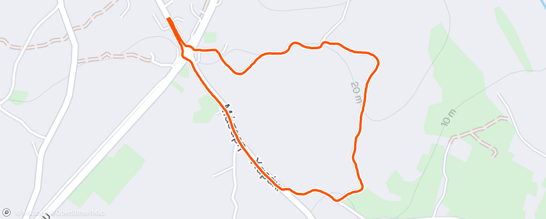 Map of the activity, Morning Walk