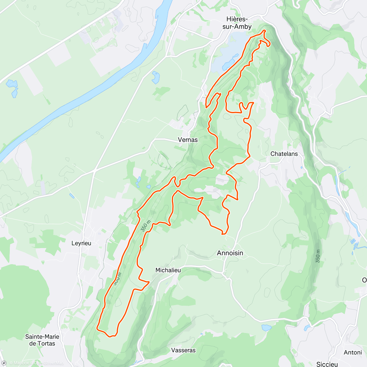 Map of the activity, Morning Run