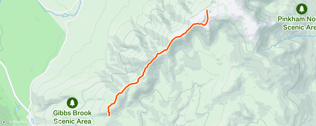 Map of the activity, Morning Hike