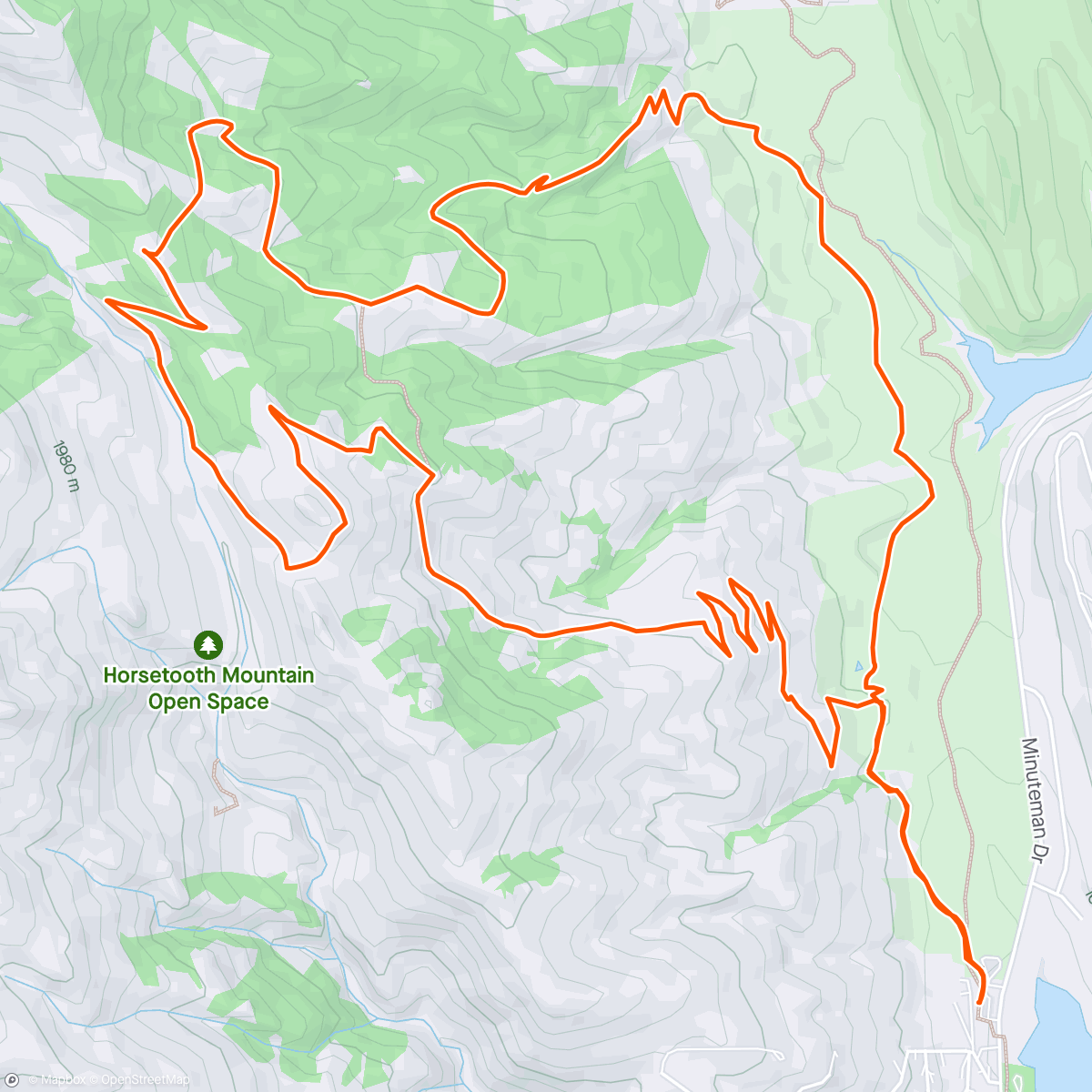 Map of the activity, Wanted to ride before the weather.