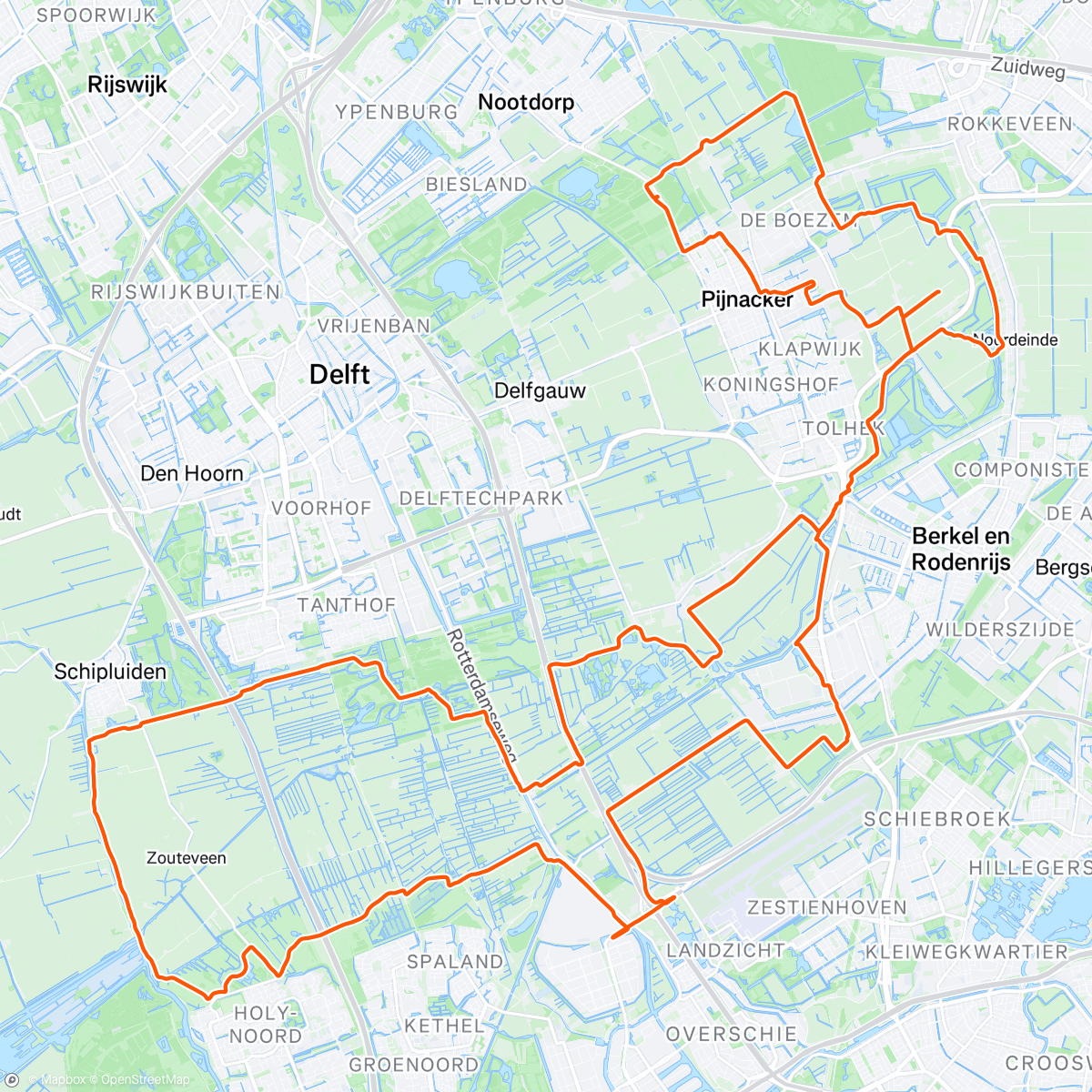 Map of the activity, First ride in 🇳🇱 in 💙🤍 jersey