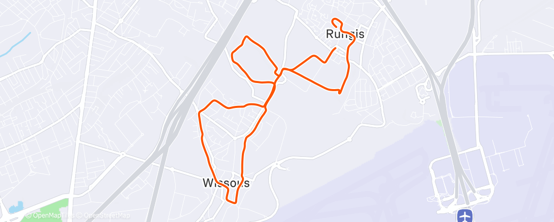 Map of the activity, Trail dans l'après-midi