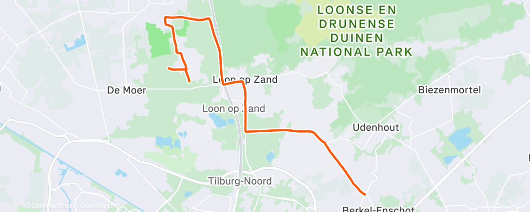 Map of the activity, 10 miles