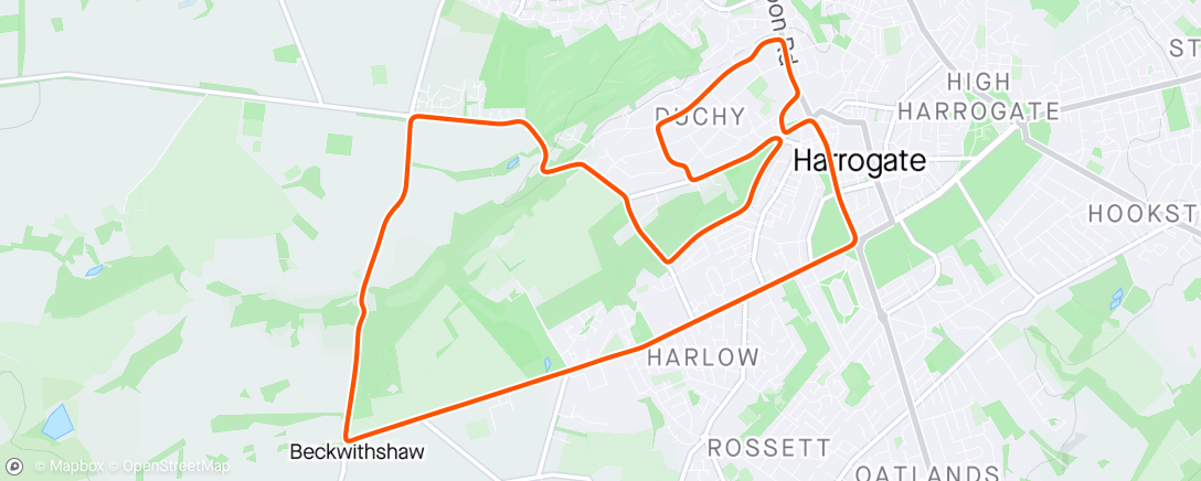 Map of the activity, Zwift - Race: Fusion ColoQuick Thursday Race (B) on 2019 Worlds Harrogate Circuit in Yorkshire
