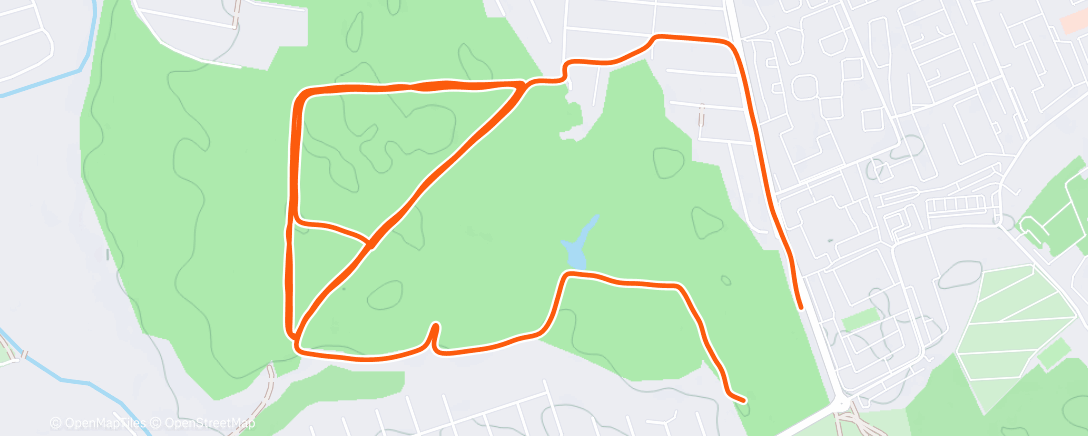 Map of the activity, Morning Run