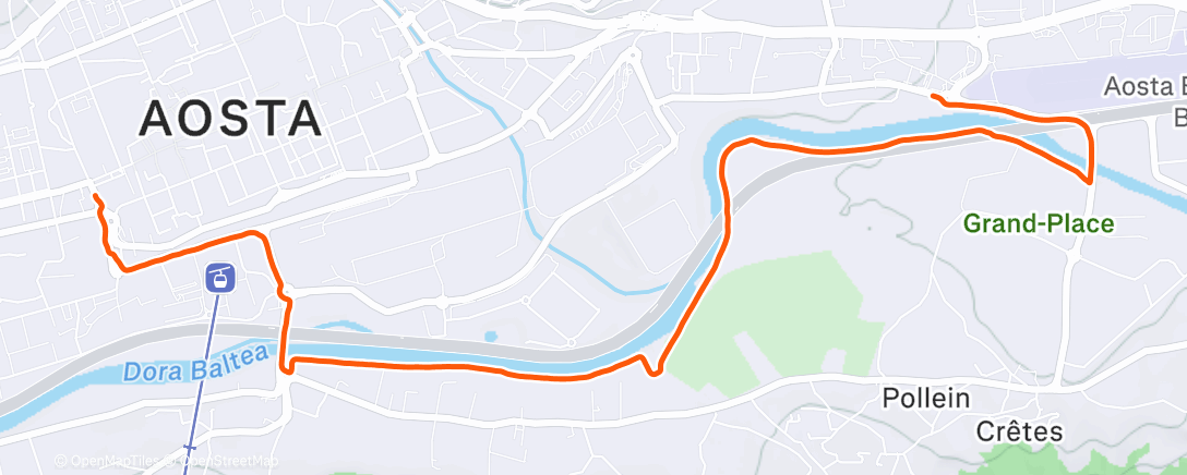 Карта физической активности (Morning Run)