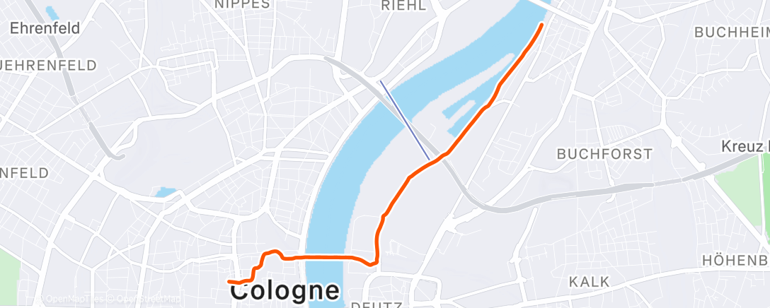 Карта физической активности (Fahrt am Morgen)