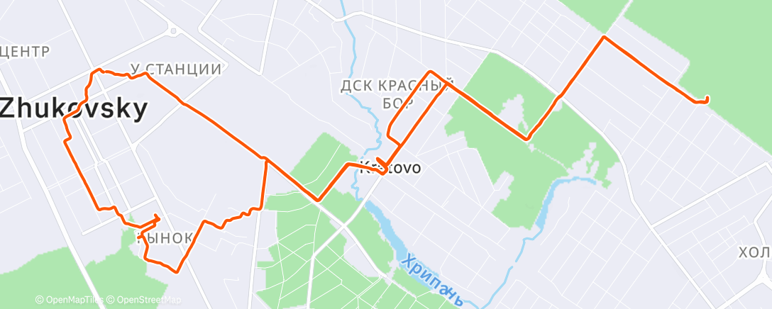 Map of the activity, Morning Ride
