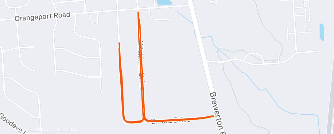 Map of the activity, Morning Walk