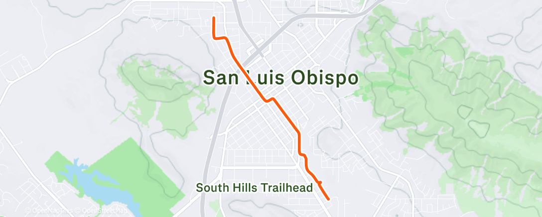 Mapa de la actividad (Evening Ride)
